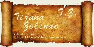Tijana Zelinac vizit kartica
